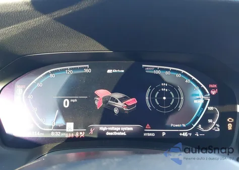 2022 BMW 3 Series 330E z USA, uszkodzony, nr VIN 3MW5P7J0XN8C65365